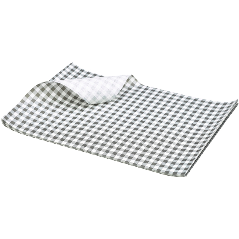 FetttÃ€t Papper Rutigt Svart 25 x 20cm - 1000 St.